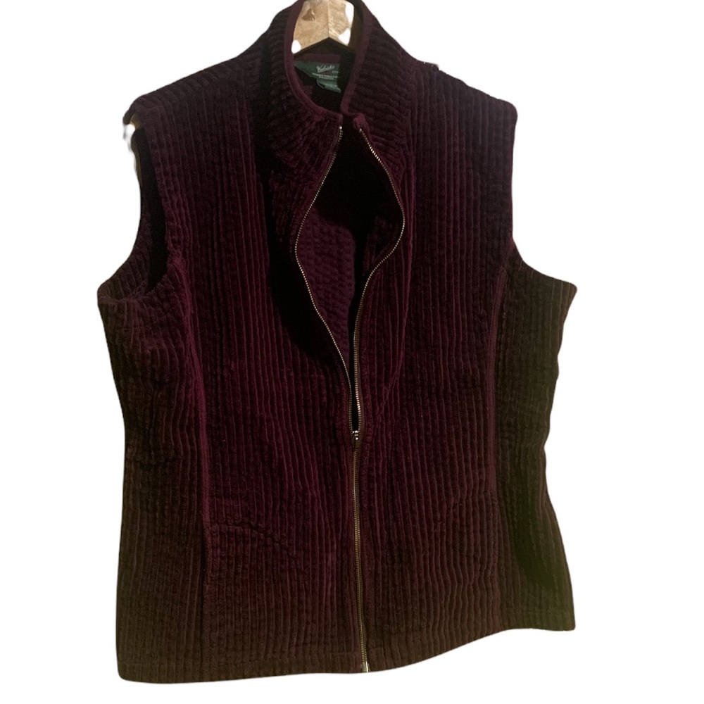 Woolrich Kinsdale Plum Colored Corduroy Vest XL